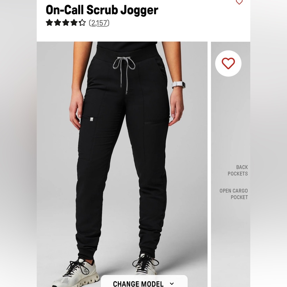 Fabletics on call scrub joggers
